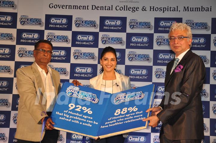 Madhuri Dixit At Oral-b Dental Camp