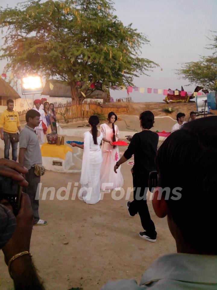 Saraswatichandra shooting stills