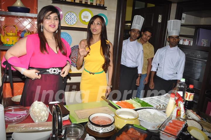 Shafe Rakhee vaswani launch Palate Culinary Studio with Malika Arora Khan