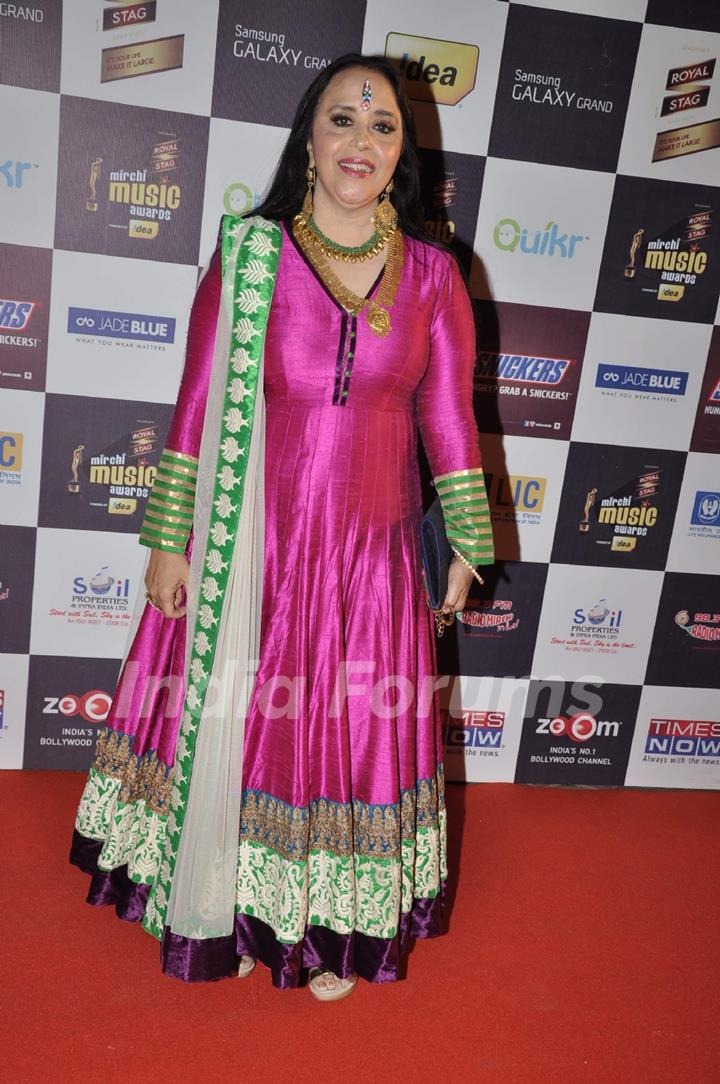 Singer Ila Arun at the 5th Radio Mirchi Music Awards in Yash Raj Studios, Andheri, Mumbai on Thursday, February 6th, evening.