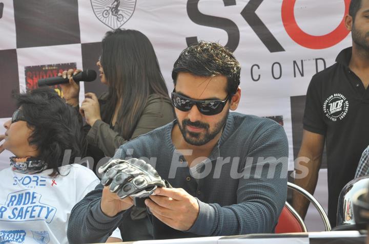 Film ShootOut Wadala Promotion at Safety Drive & 600 bikers Rally