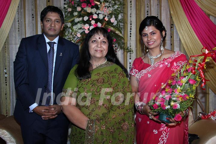 Wedding reception of Veteran actor Aanjjan Srivastav’s son Abhishek Srivastav