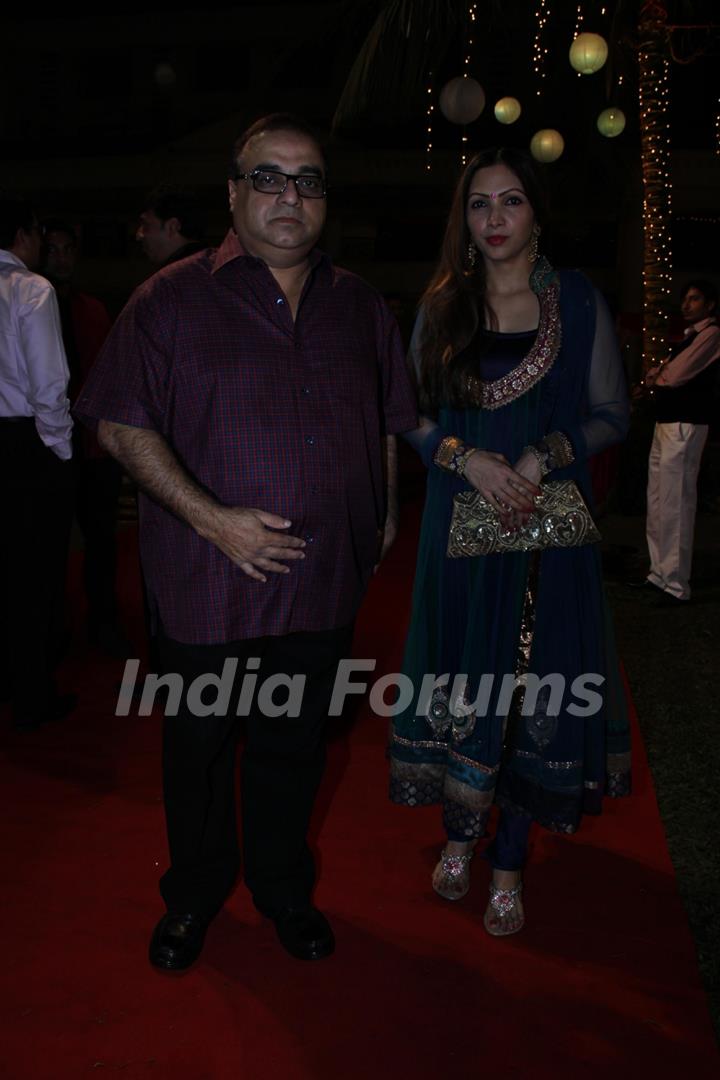 Wedding reception of Veteran actor Aanjjan Srivastav’s son Abhishek Srivastav