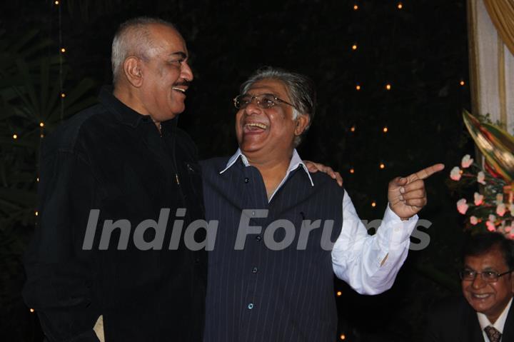 Wedding reception of Veteran actor Aanjjan Srivastav’s son Abhishek Srivastav