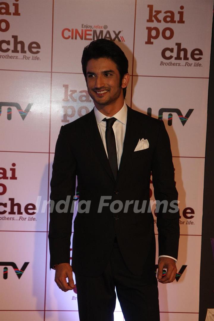 Sushant Singh Rajput at Film Kai Po Che Premiere