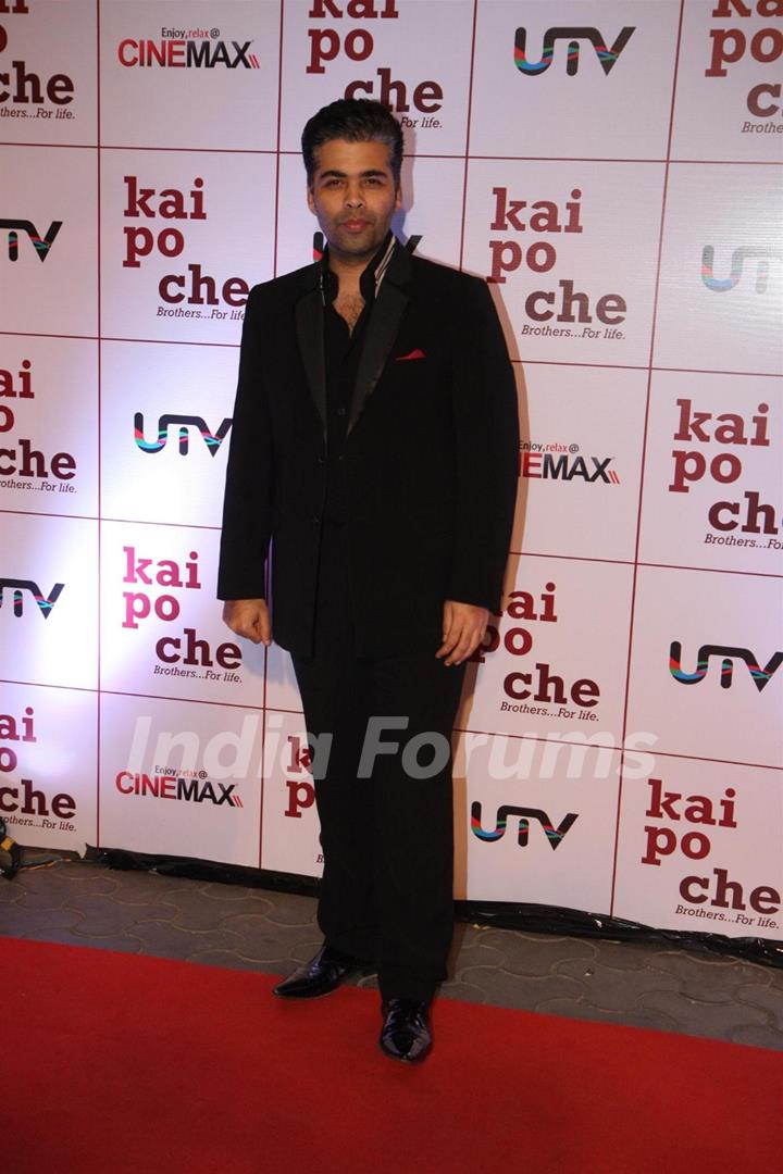 Karan Johar at Film Kai Po Che Premiere