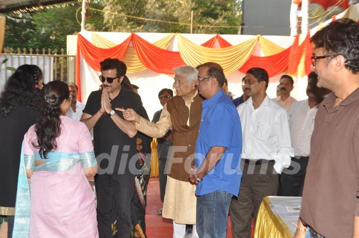 Anil Kapoor & Ajinkya deo together spotted at a social cause