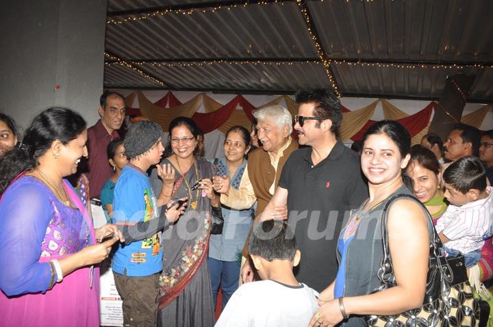 Anil Kapoor & Ajinkya deo together spotted at a social cause