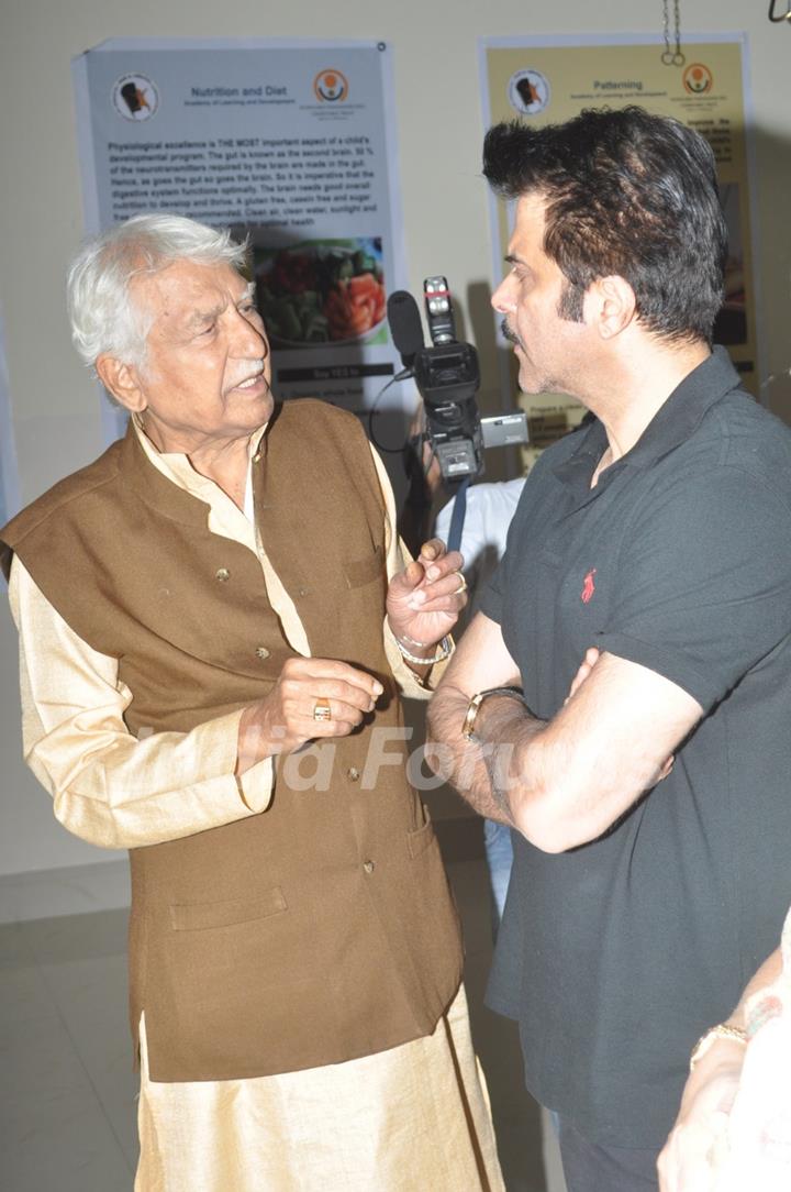 Anil Kapoor & Ajinkya deo together spotted at a social cause