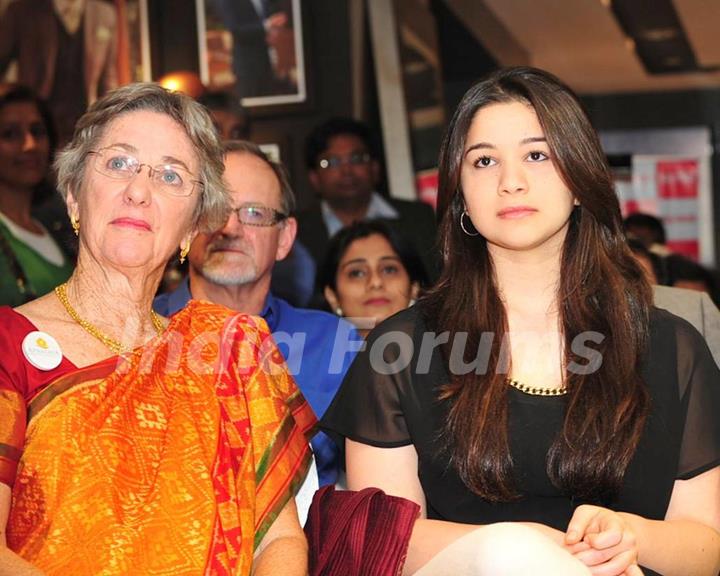 Annabel Mehta, Board member of NGO Apnalaya with grand daughter Sara Tendulkar during the 40th anniversary celebration of NGO Apnalaya in Mumbai.