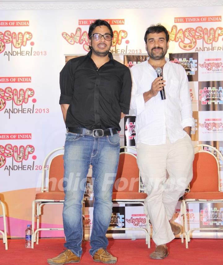 Amit Sadh, Raj Kumar Yadav & Hansal Mehta at 'Wassup Andheri 2013' festival