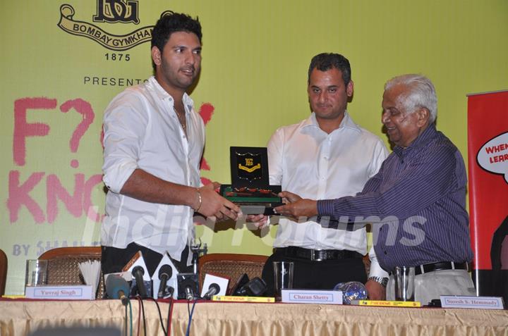 Yuvraj Singh unveils Shailendra Singh's book 'F@k Knows'