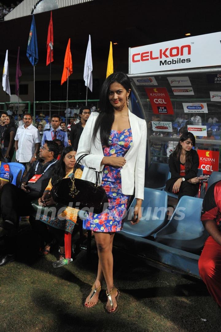 Celebrity Cricket League 2013 (CCL) Finals between Karnataka Bulldozers vs Telugu Warriors at the Chinnaswamy Stadium in Bengaluru