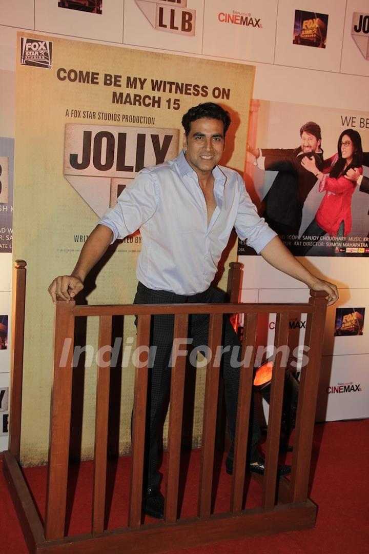 Akshay Kumar at Premiere of movie Jolly LLB