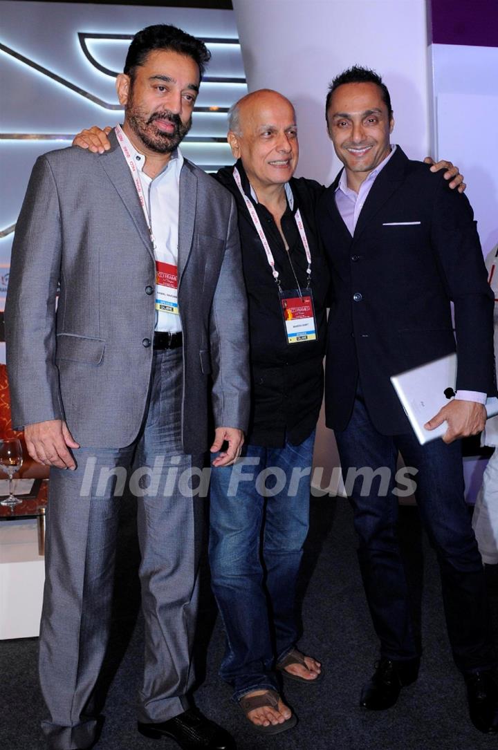 Kamal Hassan, Mahesh Bhatt and Rahul Bose at FICCI Frames 2013