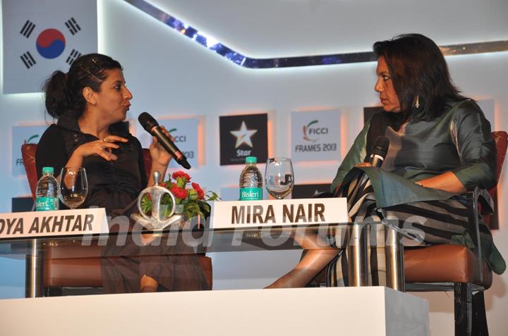 Zoya Akhtar and Mira Nair at FICCI Frames 2013