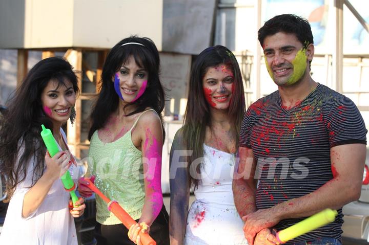 Festival of colours Holi for save Water campaign and safe Holi