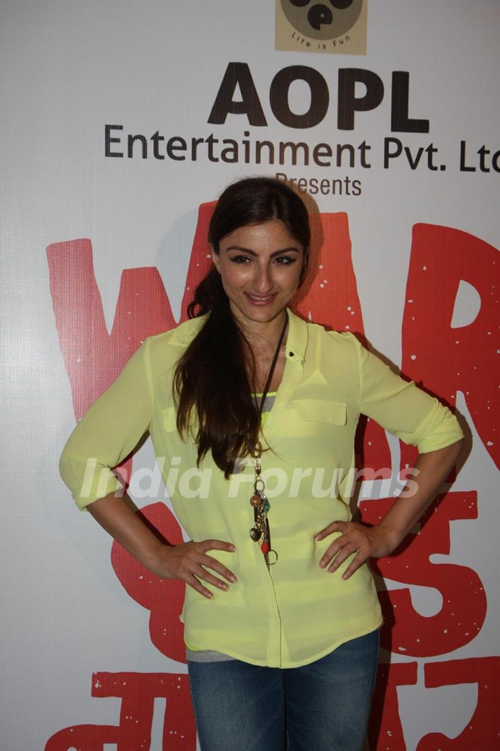 Soha Ali Khan at Film War Chodd na yaar First look