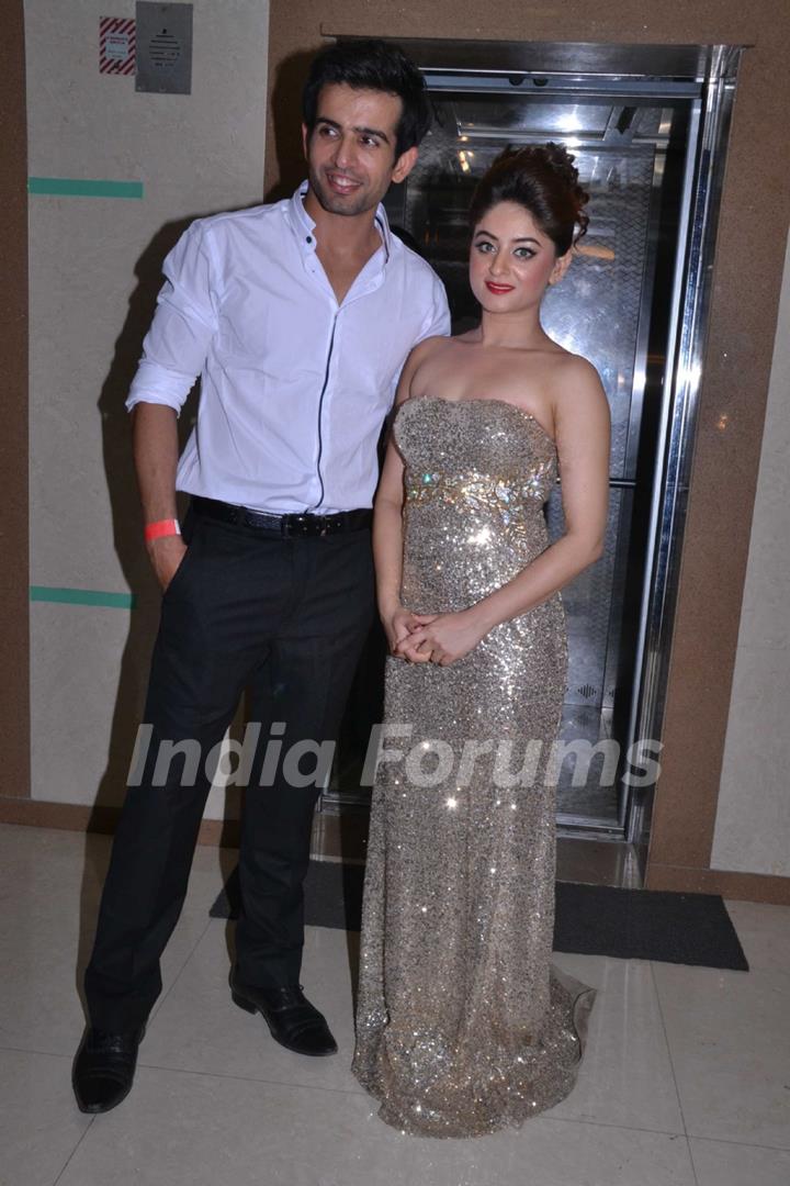 Jay Bhanushali and Mahhi Vij entering Mahhi Vij's Birthday Celebration