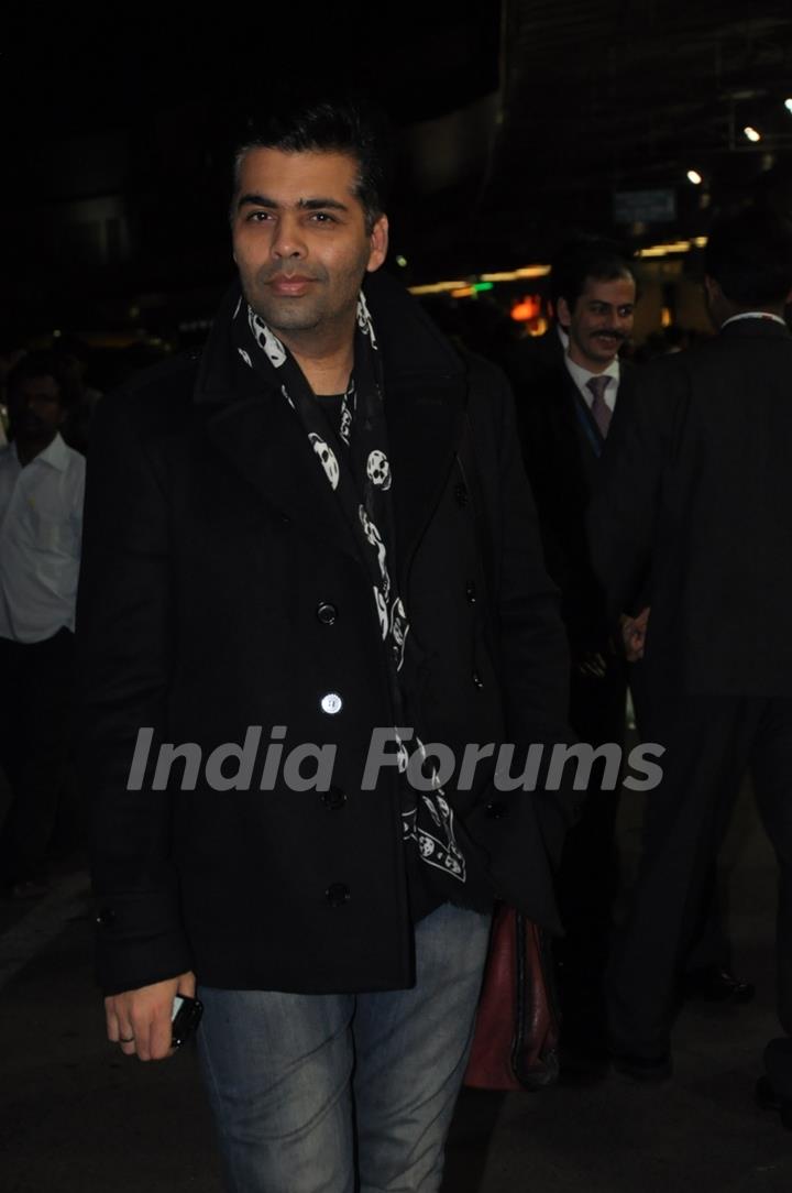 Karan Johar at Airpot Going to Toifa Awards