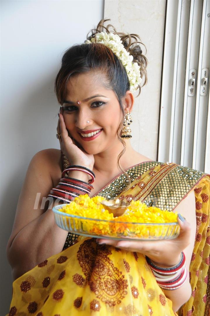 Tanisha Singh celebrating festival of Gudi Padwa