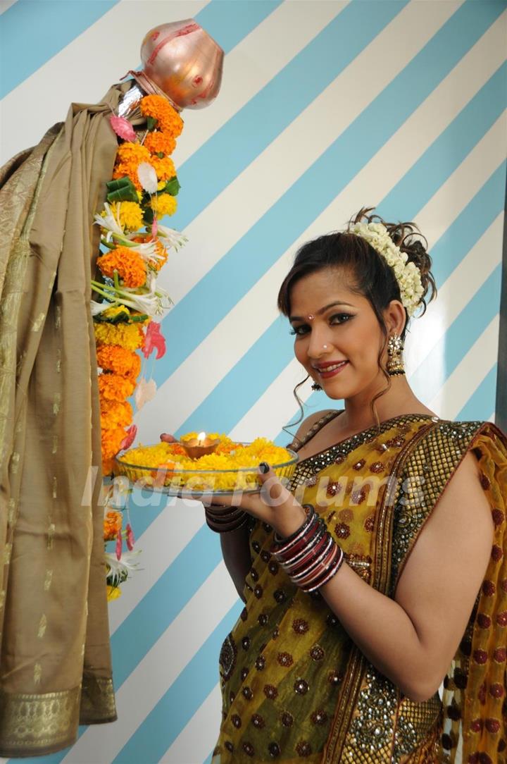 Tanisha Singh celebrating festival of Gudi Padwa