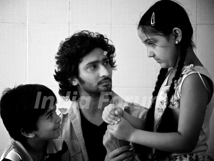 Mohan with Nanhi & Addu