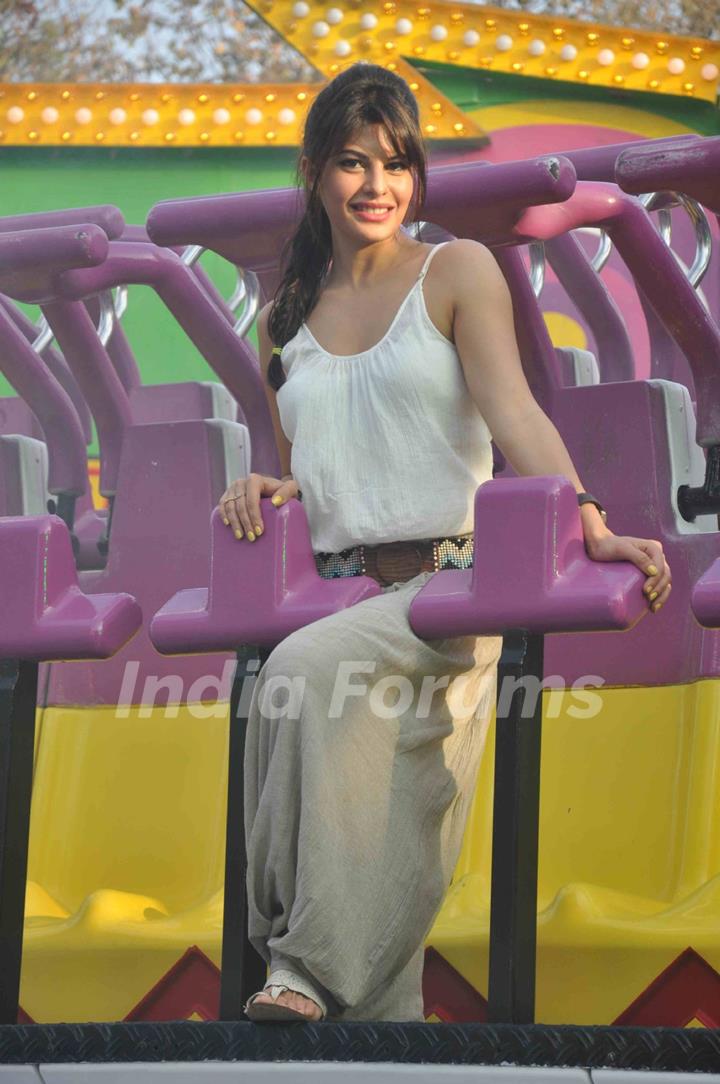 Jacqueline Fernandez launches new ride at Essel World