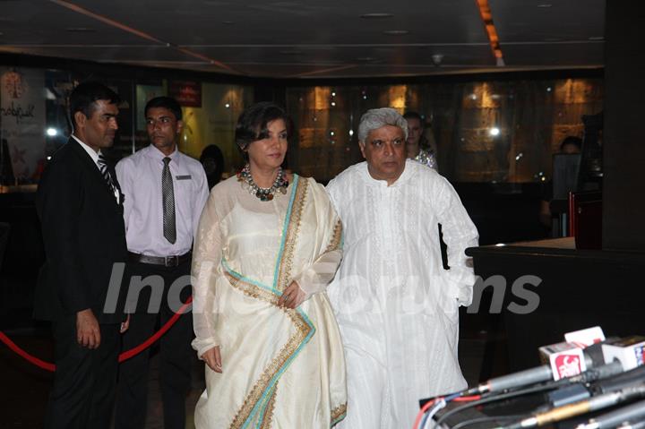 Shabana Azmi and Javed Akhtar at Sahara Pariwar Bash For Padma Shri Sridevi