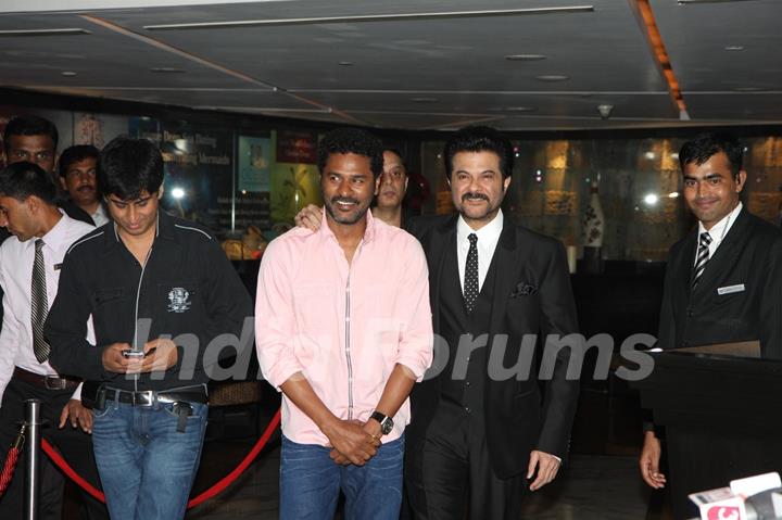 Prabhu Deva and Anil Kapoor at Sahara Pariwar Bash For Padma Shri Sridevi