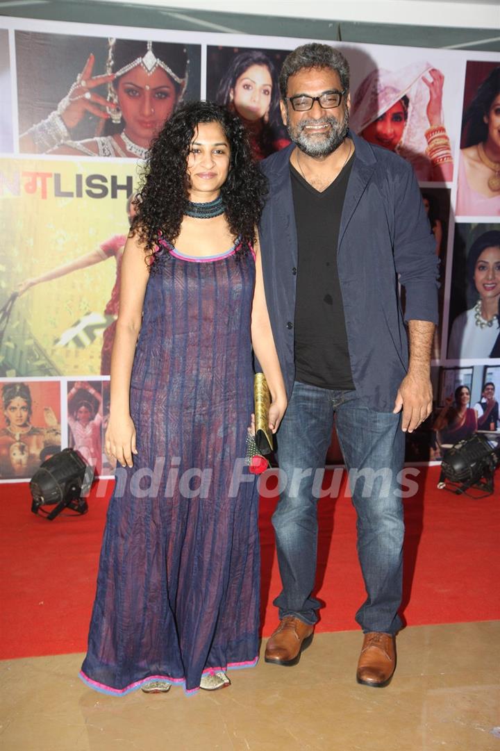 Gauri Shinde with R. Balki at Sahara Pariwar Bash For Padma Shri Sridevi