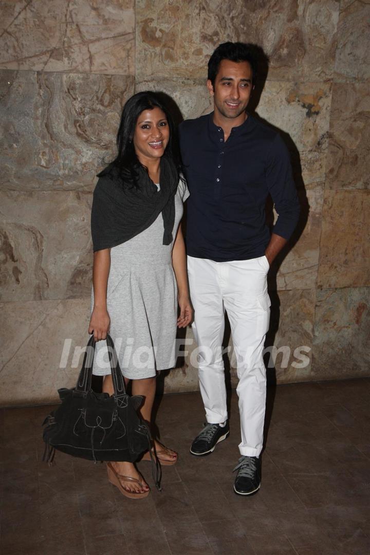 Konkona Sen Sharma and Rahul Khanna at Special screening of Bombay Talkies