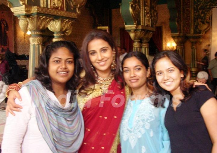 Roopal Tyagi and Vidya Balan