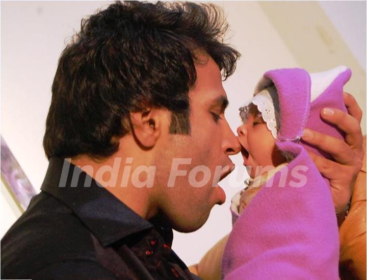 Rithvik and little Zoya