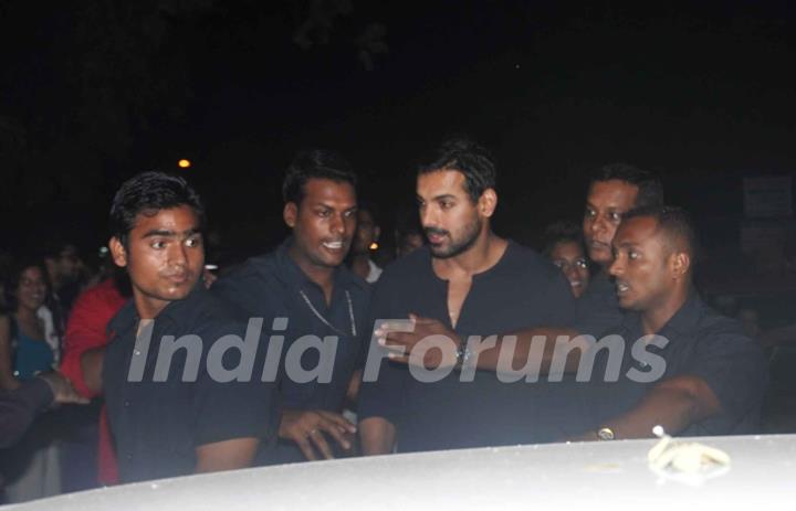 John Abraham promote Shootout at Wadala at Gaiety Galaxy