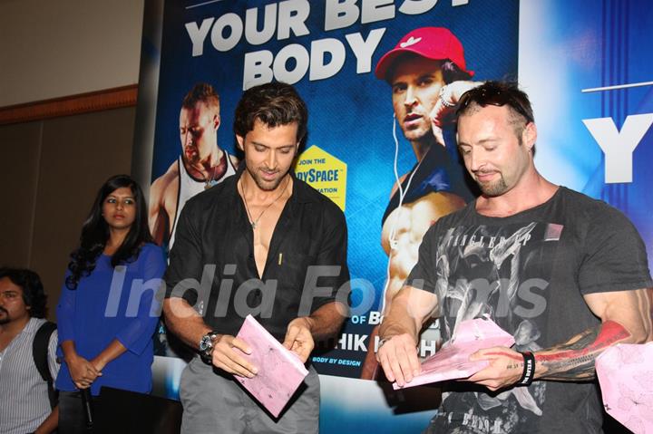 Hrithik Roshan unveils Krish Gethin's Book Guide To Your Best Body