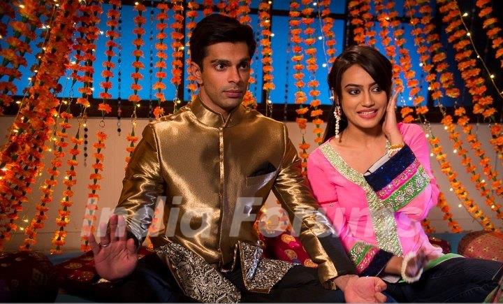 Karan Singh Grover and Surbhi Jyoti