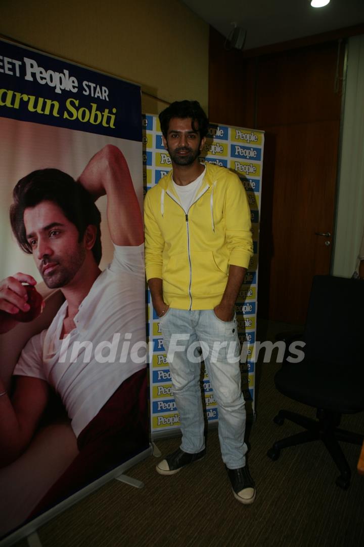 Barun Sobti at People Magazine's office