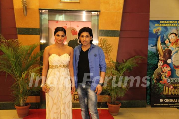 Veena Malik and Rajan Verma at premiere of movie Ziindagi 50:50