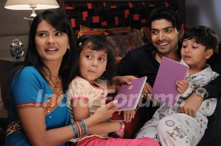 Yash and Aarti with kids