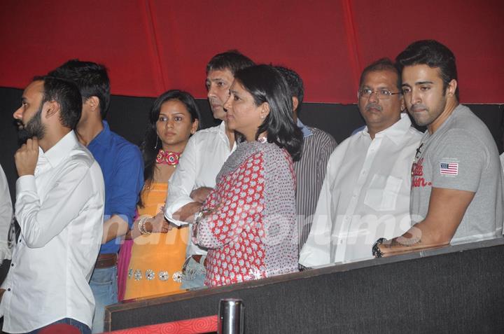 Priya Dutt, Kumar Gaurav, Prachi Desai at the first look launch of Policegiri in Mumbai