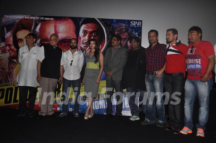 Priya Dutt, Kumar Gaurav, Prachi Desai at the first look launch of Policegiri in Mumbai