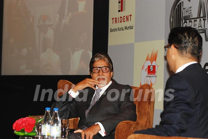 Amitabh Bachchan at the press conference of 'The Great Gatsby' in Gujarat