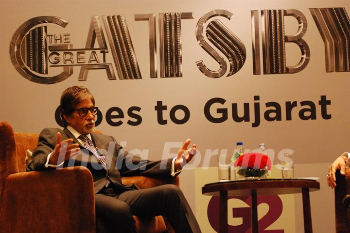 Amitabh Bachchan at the press conference of 'The Great Gatsby' in Gujarat