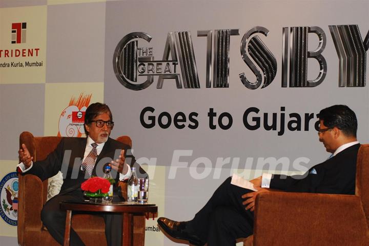 Amitabh Bachchan at the press conference of 'The Great Gatsby' in Gujarat