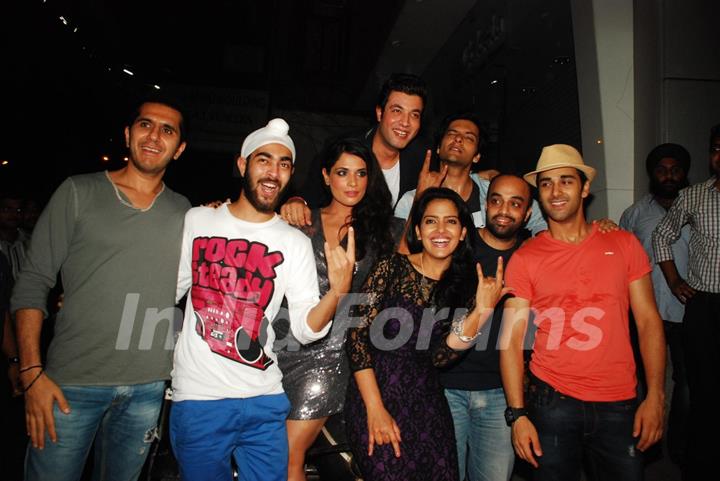 Fukrey team at Fukra Party celebrating success of 2nd division students