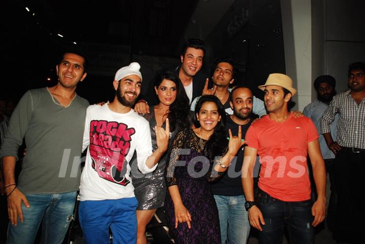 Fukrey team at Fukra Party celebrating success of 2nd division students