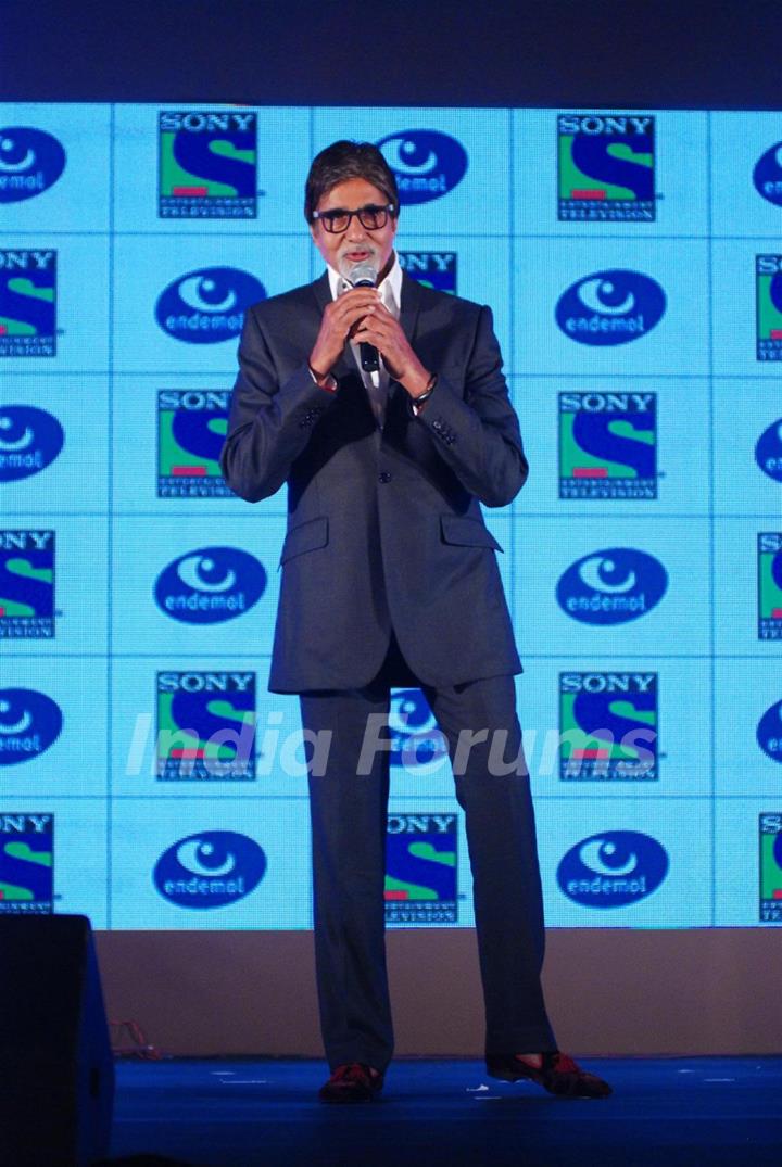 Amitabh Bachchan at the launch of his new 'Fiction Show' for Sony Entertainment Television