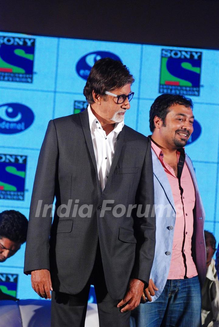 Amitabh Bachchan at the launch of his new 'Fiction Show' for Sony Entertainment Television