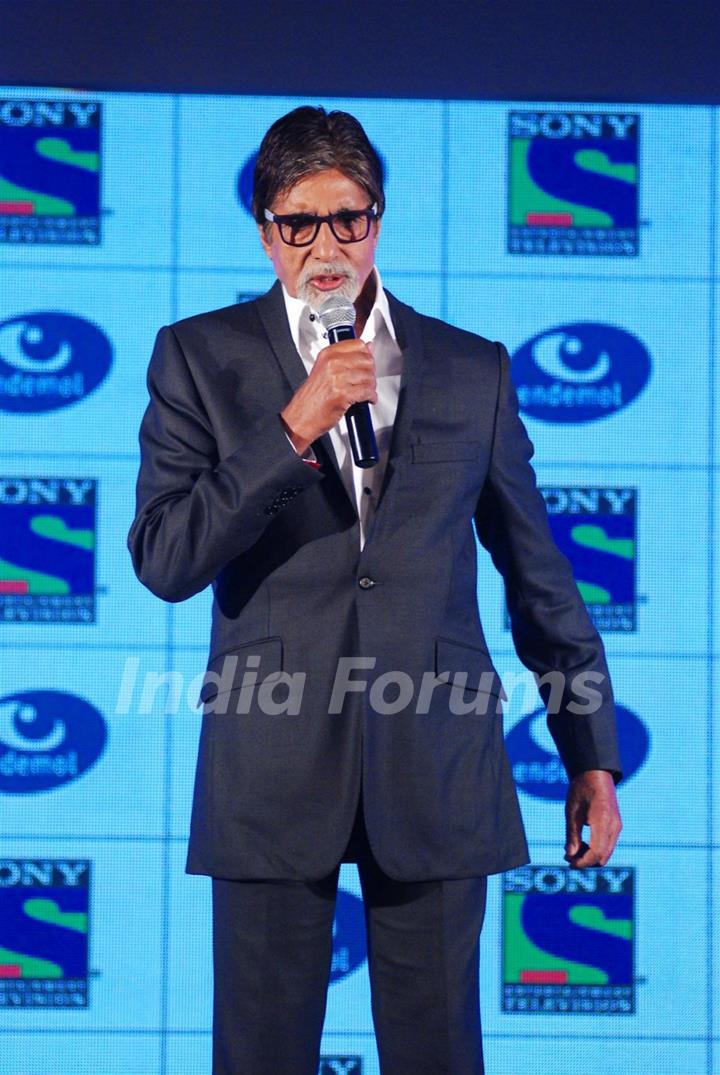 Amitabh Bachchan at the launch of his new 'Fiction Show' for Sony Entertainment Television